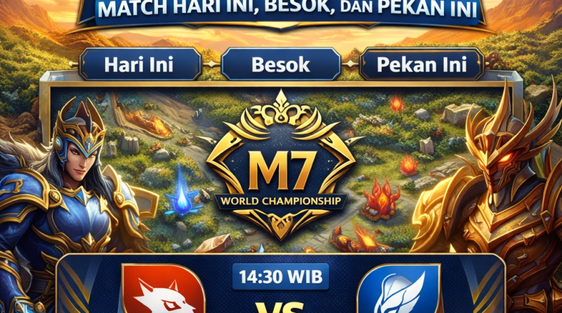 Poster Jadwal Pertandingan M7 MLBB 2026 Hari Ini dan Besok
