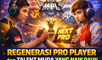 Analisis regenerasi pro player dan talent muda E-sport Indonesia Mobile Legends.