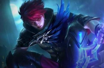 Hero Julian Mobile Legends dalam pose bertarung. Julian merupakan hero yang populer dalam meta E-sport MLBB Indonesia untuk strategi early game agresif.
