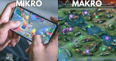 Perbandingan grafis strategi mikro dan makro di gim Mobile Legends