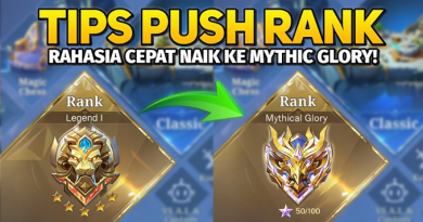 Infografis Strategi & META Mobile Legends tips push rank ke Mythic Glory