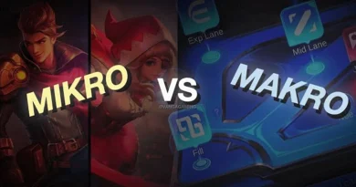 Ilustrasi Panduan Game Mobile Legends mengenai perbandingan strategi mikro vs makro