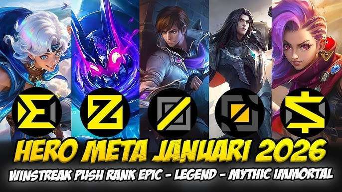 Analisis berita esports mengenai hero meta terbaru 2026 untuk push rank