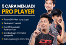 Infografis 5 cara menjadi pro player esport berdasarkan tips & panduan pro player