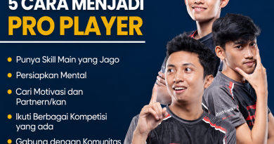 Infografis 5 cara menjadi pro player esport berdasarkan tips & panduan pro player