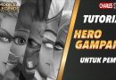 Tutorial hero gampang Mobile Legends untuk pemula dengan tampilan karakter hero dan desain gaming
