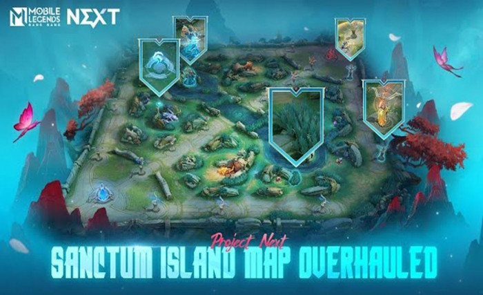 Peta Land of Dawn Sanctum Island dalam panduan game Mobile Legends